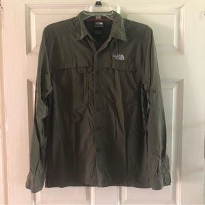 North Face button down hiking shirt